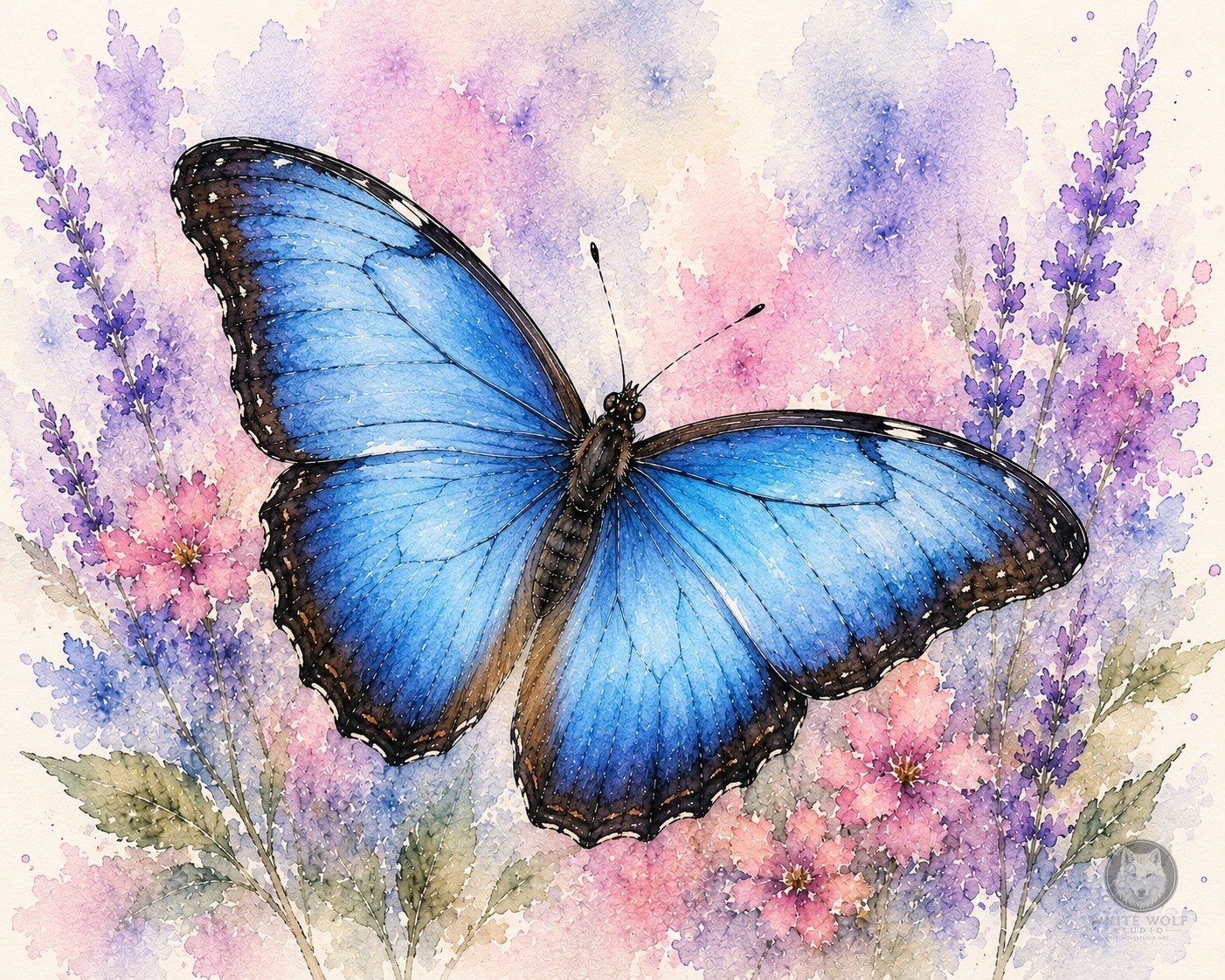 Blue Morpho - White Wolf Studio