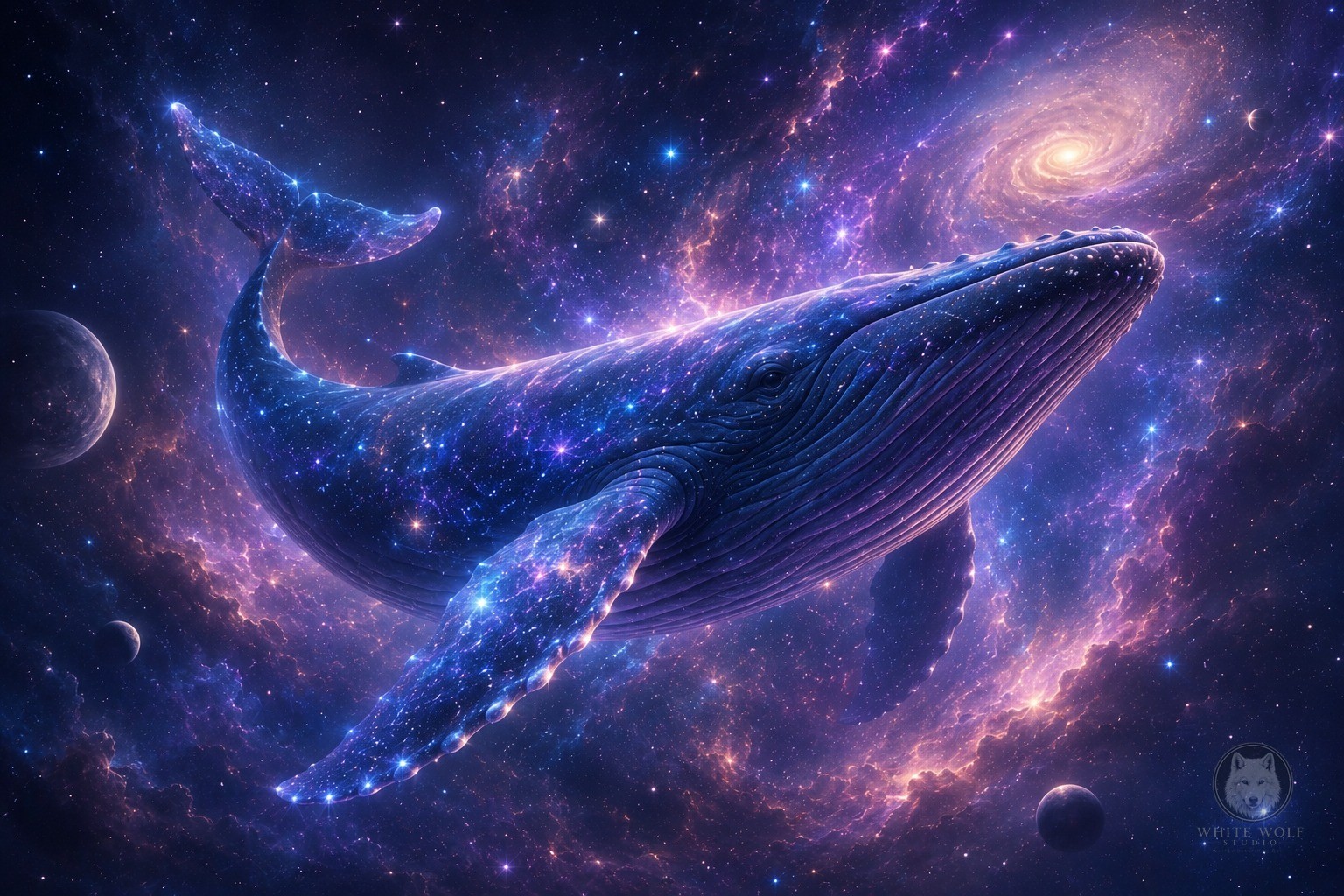 Cosmic Whale I - White Wolf Studio