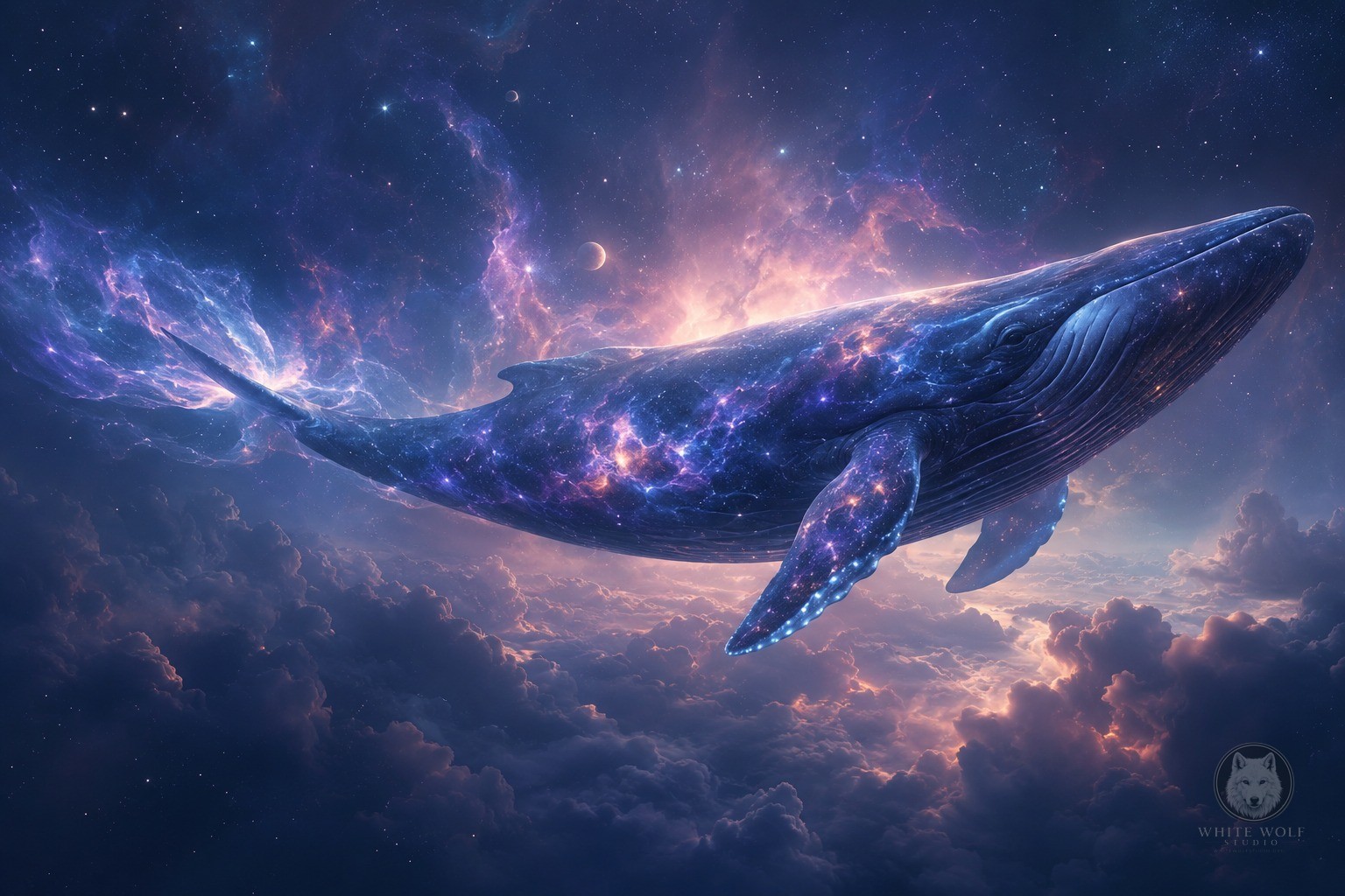 Starfield Whale II - White Wolf Studio